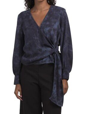 VELVET HEART Hooper Tie Dye Side Tie Blouse